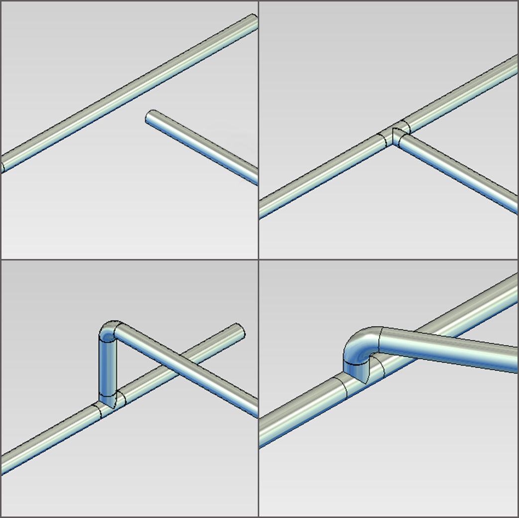 MegaCAD Metall 3D Rohre erzeugen/verbinden