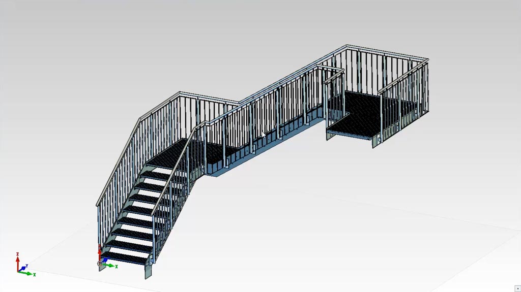 MegaCAD Metall 3D Professional Treppen