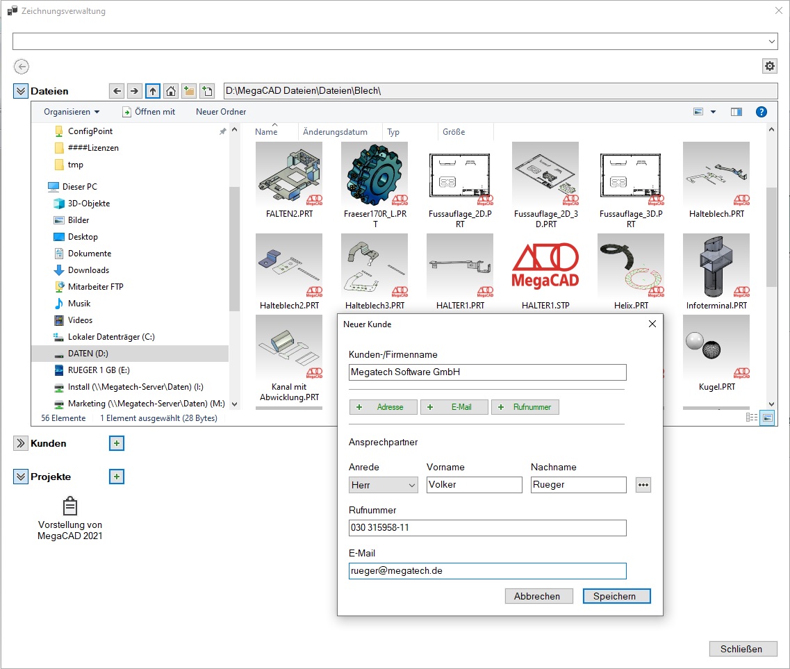 Zeichnungsverwaltung